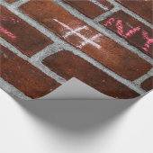 ニューヨークシティの通りの落書きの写真 ラッピングペーパー (角)