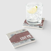 ニューヨークシティの通りの都市写真 ストーンコースター (横)