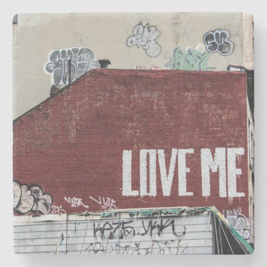 ニューヨークシティの通りの都市写真 ストーンコースター (正面)