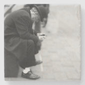 ニューヨークシティの通りの都市写真 ストーンコースター (正面)