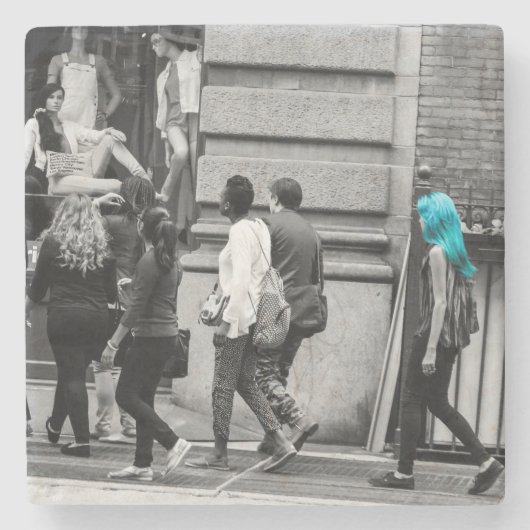 ニューヨークシティの通りの都市写真 ストーンコースター (正面)