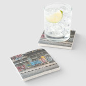 ニューヨークシティの通りの都市写真 ストーンコースター (横)