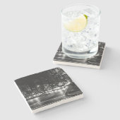 ニューヨークシティの通りの都市写真 ストーンコースター (横)