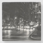 ニューヨークシティの通りの都市写真 ストーンコースター (正面)