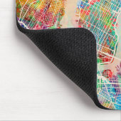 ニューヨークシティの通り地図 マウスパッド (コーナー)