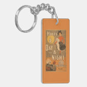 ニューヨークシティのHoytのA日そして夜は遊びます キーホルダー (正面左)
