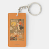 ニューヨークシティのHoytのA日そして夜は遊びます キーホルダー (裏面)