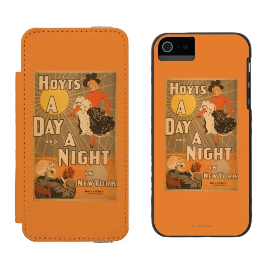 ニューヨークシティのHoytのA日そして夜は遊びます Incipio iPhoneウォレットケース (並び)