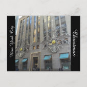 ニューヨークシティはクリスマスの郵便はがきのために飾りました シーズンポストカード (正面)