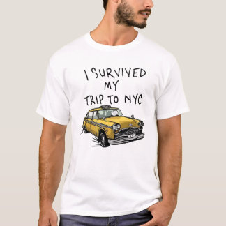 ニューヨークシティへの旅を生き延びた ニューヨーク タクシー Tシャツ