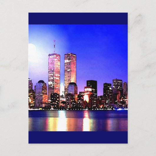 ニューヨークシティアットナイト ポストカード (正面)