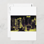 ニューヨークシティアットナイト ポストカード (正面/裏面)