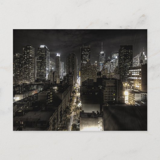 ニューヨークシティアットナイト ポストカード (正面)