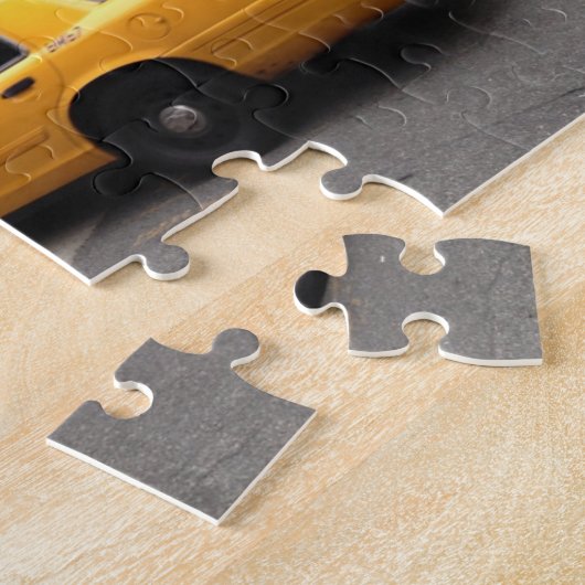 ニューヨークシティアッパーイーストサイドイエロータクシーNYC ジグソーパズル (側面)