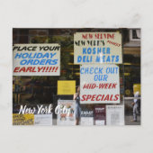 ニューヨークシティアッパーウエストサイドコシェールデリNYC ポストカード (正面)