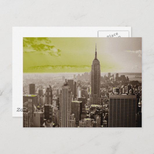 ニューヨークシティアポップ・アートのートはがき ポストカード (正面/裏面)