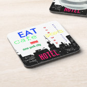 ニューヨークシティアポップ・アートのート コースター (左側)