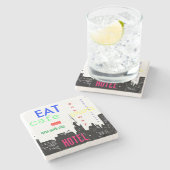 ニューヨークシティアポップ・アートのート ストーンコースター (横)