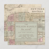 ニューヨークシティアンティークマップの動き発表 招待状 (正面/裏面)