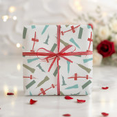 ニューヨークシティアーキテクチャクリスマスホリデー ラッピングペーパー