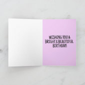 ニューヨークシティアート誕生日グリーティングカード サンキューカード (内部)