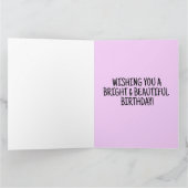 ニューヨークシティアート誕生日ビッググリーティングカード サンキューカード (内部)