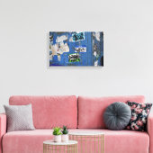 ニューヨークシティアーバングラフィティ通りアート写真 キャンバスプリント (インサイチュ (リビング))