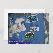 ニューヨークシティアーバングラフィティ通りアート写真 ポストカード (正面/裏面)