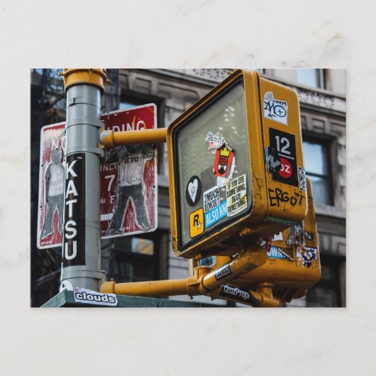 ニューヨークシティアーバン通り写真 ポストカード (正面)