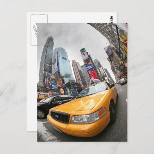 ニューヨークシティイエローキャブ ポストカード (正面/裏面)