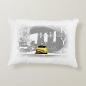 ニューヨークシティイエロータクシアーポップ・アートのト アクセントクッション (裏面)