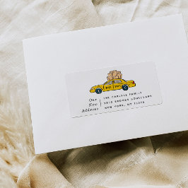 ニューヨークシティイエロータクシー差出人住所ラベル ラベル