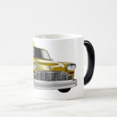 ニューヨークシティイエローヴィンテージタクシー モーフィングマグカップ (正面右)