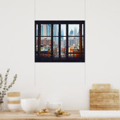 ニューヨークシティウィンドウ ポスター (キッチン)