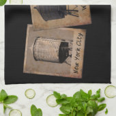 ニューヨークシティウォータータワーズティータオル キッチンタオル (折り畳み)