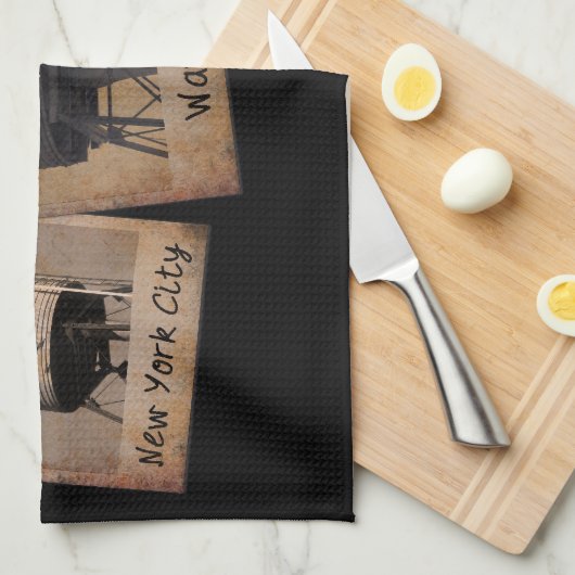 ニューヨークシティウォータータワーズティータオル キッチンタオル (四つ折り)