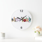 ニューヨークシティウォールクロック ラージ壁時計 (ホーム)