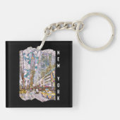 ニューヨークシティエステティックモザイクアート キーホルダー (裏面)