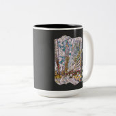 ニューヨークシティエステティックモザイクアート ツートーンマグカップ (正面右)