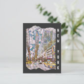 ニューヨークシティエステティックモザイクアート ポストカード (スタンド正面)