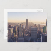 ニューヨークシティエンパイアステート建物アイコニックポストカー ポストカード (正面/裏面)