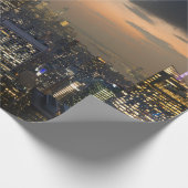 ニューヨークシティエンパイア州立建物の象徴的ポスター ラッピングペーパー (角)