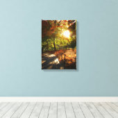 ニューヨークシティオータムサン キャンバスプリント (インサイチュ (ウッドフロア))