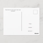 ニューヨークシティカラフルモダンアーキテクターハガキ ポストカード (裏面)