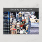 ニューヨークシティカラフルモダンアーキテクターハガキ ポストカード (正面)