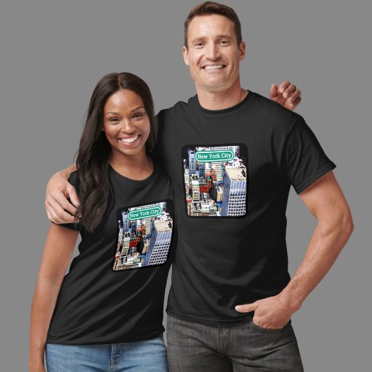 ニューヨークシティカラフルモダン服 Tシャツ