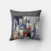 ニューヨークシティカラフルモダン装飾 クッション (裏面)