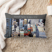 ニューヨークシティカラフルモダン装飾 ランバークッション (ブランケット)