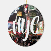 ニューヨークシティキープサケクリスマス セラミックオーナメント (左)