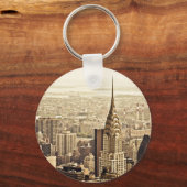 ニューヨークシティクライスラー建物 キーホルダー (正面)